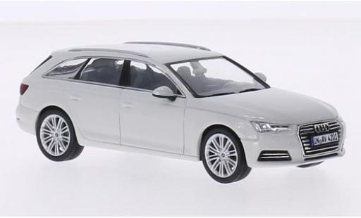 Diecast model cars Audi A4 avant white 2015 1/43 Spark