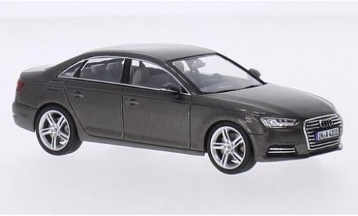 Diecast model cars Audi A4 berline (B9) metallic brown 2015 1/43 Spark