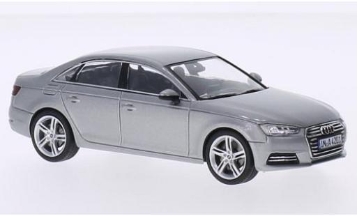 Diecast model cars Audi A4 berline (B9) grey 2015 1/43 Spark