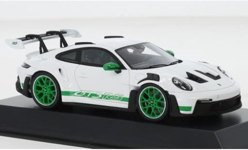 Diecast model cars Porsche 911 GT3 R S white/D&Atilde;&copy;corer 2022 1/43 I Spark
