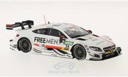Diecast model cars Mercedes C DTM AMG C63 No.34 Freemans 2016 E.Ocon 1/43 Spark