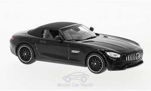Diecast model cars Mercedes AMG GT GT R Roadster metallic black 1/43 Spark
