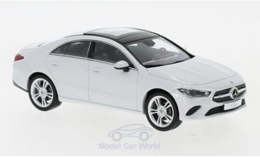 Diecast model cars Mercedes CLA Coupe (C118) metallic white 1/43 Spark