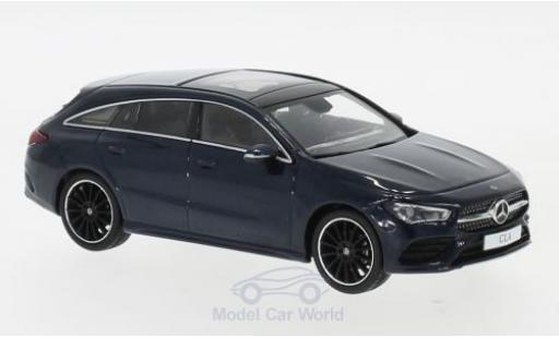 Diecast model cars Mercedes CLA Shooting Brake metallic blue 2019 1/43 Spark