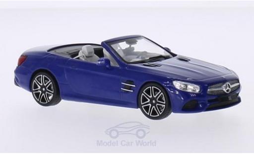 Diecast model cars Mercedes SL Base (R231) blue 2016 Softtop liegt bei Facelift 1/43 Spark