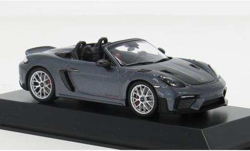 Diecast model cars Porsche 718 Spyder RS grey 2024 1/43 I Spark