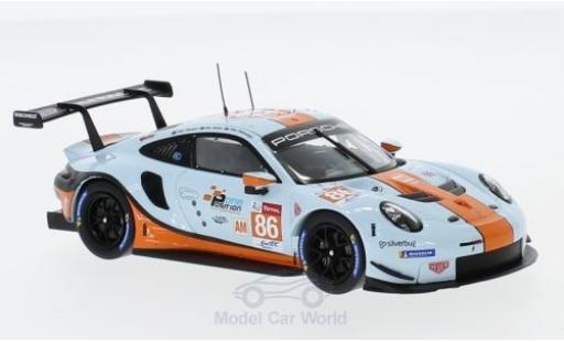 Diecast model cars Porsche 911 RSR ( II) No.86 Gulf Racing Gulf WEC 2018 M.Wainwright/B.Barker/A.Davison 1/43 Spark