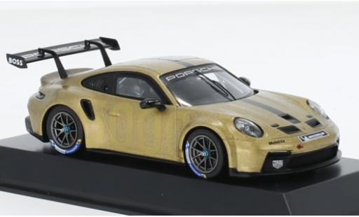 Diecast model cars Porsche 911 GT3 Cup 5000 matt-gold 2022 1/43 I Spark