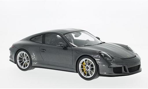 Diecast model cars Porsche 911 R metallic grey 2017 1/18 Spark