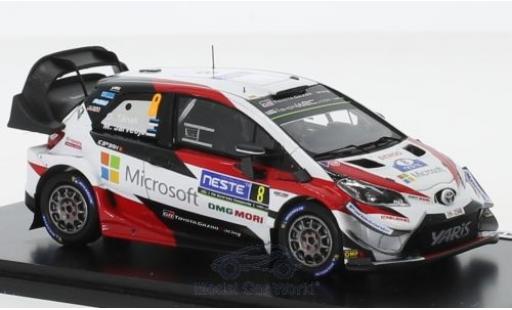Diecast model cars Toyota Yaris WRC No.8 Gazoo Racing Rally WM Rally Finnland 2018 O.T&Atilde;&curren;nak/M.Jarveoja 1/43 Spark