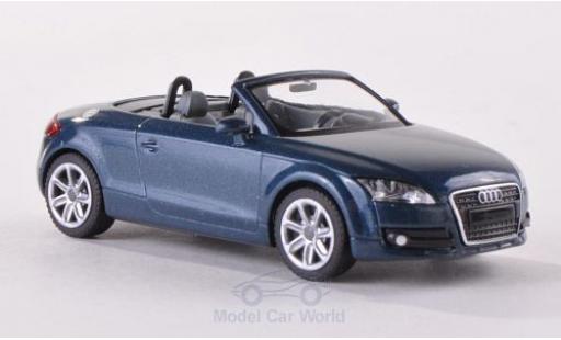Diecast model cars Audi TT roadster (8J) metallic blue 2007 1/87 Wiking