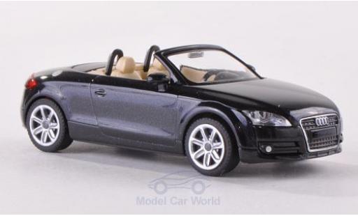 Diecast model cars Audi TT roadster (8J) metallic black 2007 1/87 Wiking