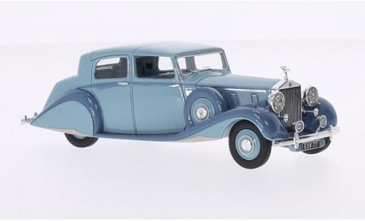 Diecast model cars Rolls Royce Phantom Hooper III Sedanca De Ville blue/grey RHD 1938 sn 3CP200 1/43 Ilario