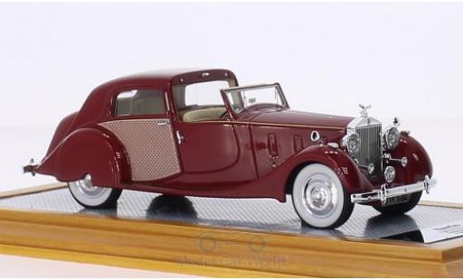 Diecast model cars Rolls Royce Phantom Park Ward III Sedanca de Ville red/Dekor RHD 1937 sn3CM61 1/43 Ilario