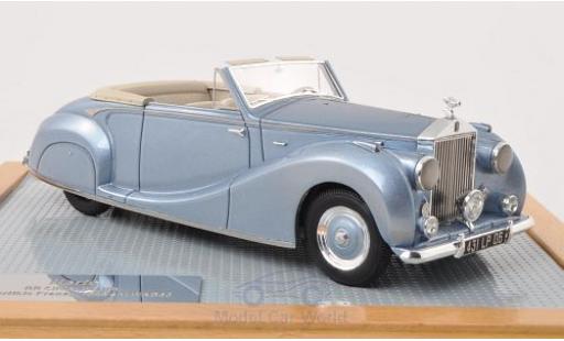 Diecast model cars Rolls Royce Silver Wraith Franay Drop Head Coupe metallic blue 1948 1/43 Ilario