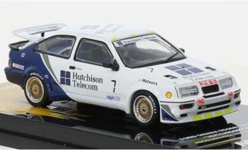 Diecast model cars Ford Sierra RS 500 Cosworth RHD No.7 Hutchison Telecom Macau Guia Race 1989 1/64 INNO64