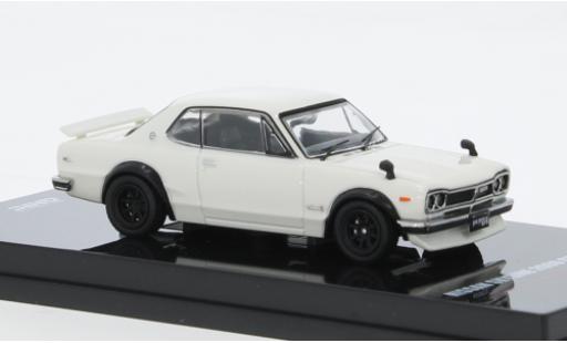 Diecast model cars Nissan Skyline 2000 GT-R (KPGC10) white RHD 1/64 INNO64