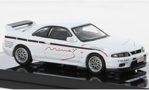 Diecast model cars Nissan Skyline R33 GT-R N1 () Tuned by Mines white RHD 1/64 INNO64
