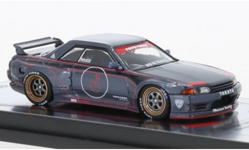 Diecast model cars Nissan Skyline R32 GT-R () Pandem metallise grey/Dekor RHD 1/64 INNO64
