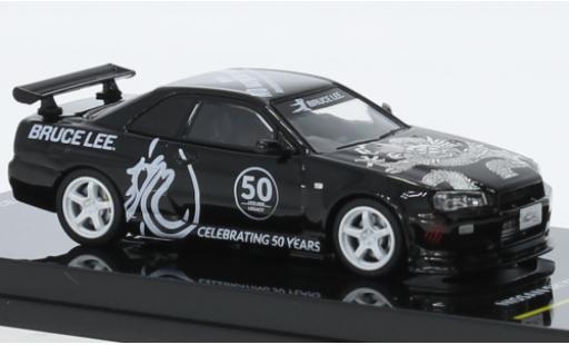 Diecast model cars Nissan Skyline R34 GT-R () black RHD 1/64 INNO64