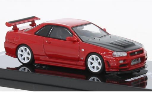 Diecast model cars Nissan Skyline R34 GT-R () R-Tune red/carbon RHD 1/64 INNO64