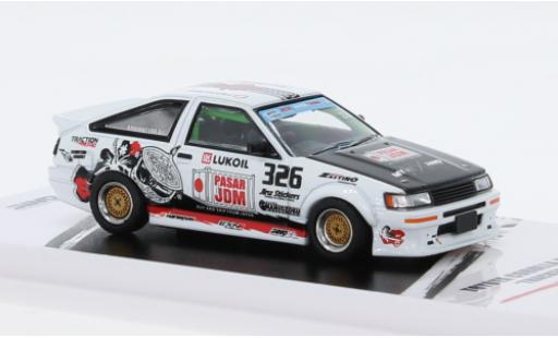 Diecast model cars Toyota Corolla Levin (AE86) RHD Trackerz Racing 1/64 INNO64