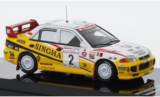 Diecast model cars Mitsubishi Lancer Evolution III Evo No.2 Team Singha RalliArt Singha Rally Thailand 1995 T.M&Atilde;&curren;kinen/S.Harjanne 1/64 INNO64