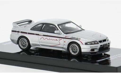 Diecast model cars Nissan Skyline R33 GR-R () silver 1/64 INNO64