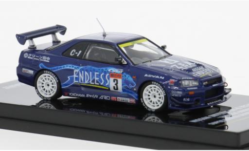 Diecast model cars Nissan Skyline R34 GTR () Super Taikyu 2002 Endless Advan #3 1/64 INNO64