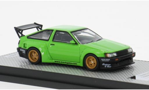 Diecast model cars Toyota Corolla Levin (AE86) green 1/64 INNO64