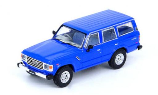 Diecast model cars Toyota Land Cruiser Base FJ60 blue RHD 1/64 INNO64