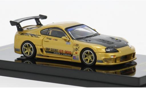 Diecast model cars Toyota Supra Top Secret (A80) GT-300 gold 1993 1/64 INNO64
