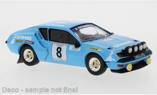 Diecast model cars Alpine A310 rallye No.8 Gitanes Tour de Corse 1976 J.Ragnotti/J.Jaubert 1/43 IXO