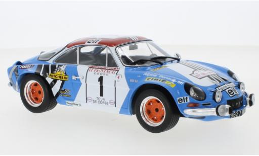 Diecast model cars Alpine A110 rallye Renault No.1 Rally WM Tour de Corse 1973 J-P.Nicolas/M.Vial 1/18 IXO