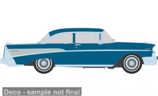 Diecast model cars Chevrolet Bel Air Coupe blue 1957 1/64 IXO America
