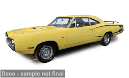 Diecast model cars Dodge Coronet Super Bee yellow 1970 1/43 IXO America
