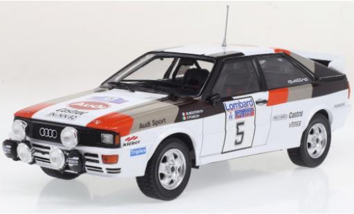 Diecast model cars Audi Quattro a1 No.5 RAC Rally 1982 M.Mouton/F.Pons 1/24 IXO