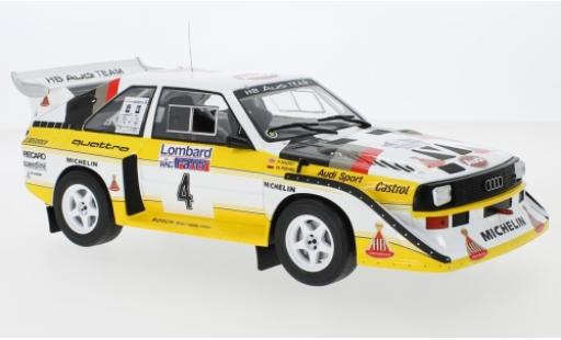 Diecast model cars Audi Sport Quattro s1 No.4 HB Team HB Rally WM RAC Rally 1985 W.R&Atilde;&para;hrl/C.Geistd&Atilde;&para;rfer 1/18 IXO