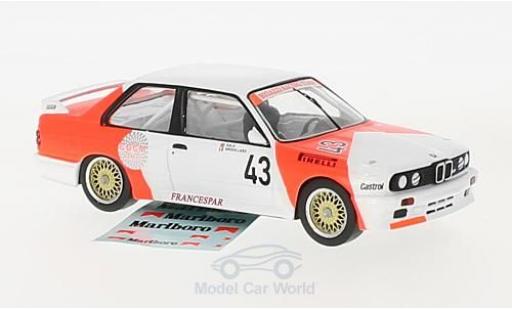 Diecast model cars Bmw M3 wtcc (E30) No.43 Bigazzi Racing Team Marlboro 1987 with Decals L.-P.Sala/O.Grouillard 1/43 IXO