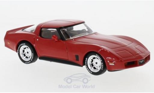 Diecast model cars Chevrolet Corvette Coupe C3 red 1980 1/43 IXO