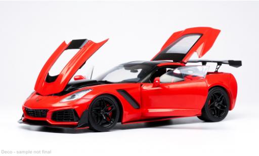 Diecast model cars Chevrolet Corvette ZR1 C7 red 2019 1/18 IXO