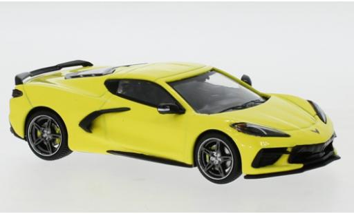 Diecast model cars Chevrolet Corvette Coupe C8 yellow 2020 1/43 IXO