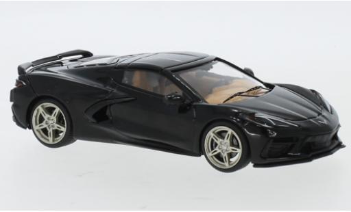 Diecast model cars Chevrolet Corvette Coupe C8 black 2020 1/43 IXO