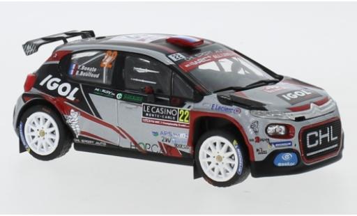 Diecast model cars Citroen C3 R5 No.22 CHL Sport Auto IGOL Rally Monte Carlo 2019 Y.Bonato/B.Boulloud 1/43 IXO