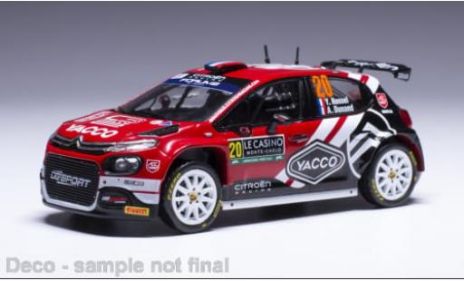 Diecast model cars Citroen C3 WRC Rally 2 No.20 Rally Monte Carlo 2024 1/43 IXO
