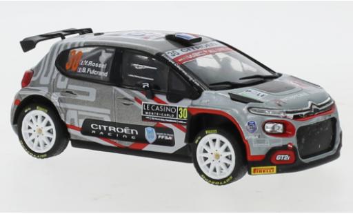 Diecast model cars Citroen C3 Rally2 Rally 2 No.30 Rally Monte Carlo 2021 Y.Rossel/B.Fulcrand 1/43 IXO