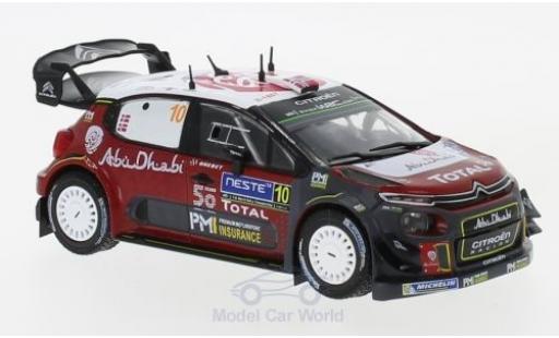 Diecast model cars Citroen C3 WRC No.10 Rally WM Rally Finnland 2018 M.Ostberg/T.Eriksen 1/43 IXO