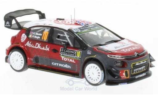 Diecast model cars Citroen C3 WRC No.10 Rally WM Rally Monte Carlo 2018 K.Meeke/P.Nagle 1/43 IXO