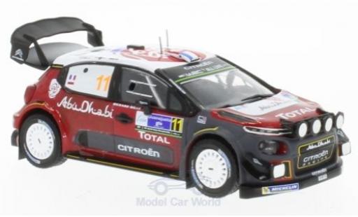 Diecast model cars Citroen C3 WRC No.11 Rally WM Rally Mexico 2018 S.Loeb/D.Elena 1/43 IXO