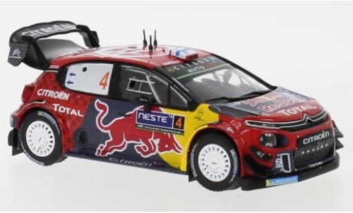 Diecast model cars Citroen C3 WRC No.4 Red Bull Rally Finnland 2019 E.Lappi/J.Ferm 1/43 IXO